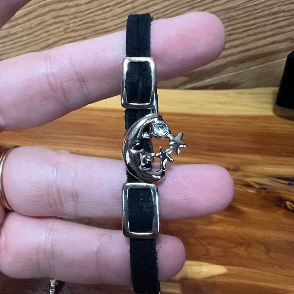 Bracelet Lot 11 Pieces Silver Black Gold Tone Stacking Shimmer Bangles Filigree - Picture 8 of 13